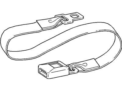 GM 12514191 Seat Belt Extension Belt Kit *Type 9)(Blac