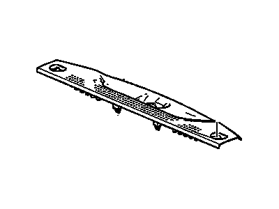 GM 25800538 Plate Assembly, Rear Compartment Sill Trim *Gray L
