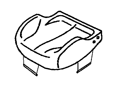 GM 12456188 COVER, Front Seat Cushion
