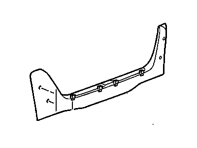 GM 25708826 Plate Assembly, Rear Compartment Sill Trim
