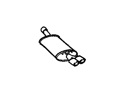 GM 88959322 Exhaust Muffler Assembly (W/ Catalytic Converter, Exhaust & Tail Pipe)