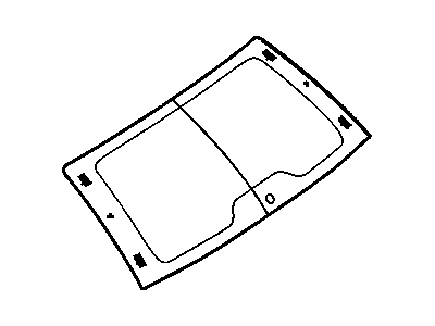 GM 30009766 Window, Rear Compartment (Tinted) *Tinted Green