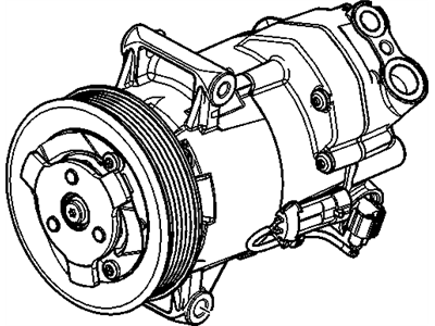 Chevrolet Cruze A/C Compressor - 39053423