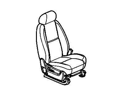 GM 15934158 Seat Assembly, Pass *Ebony