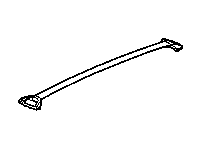 GM 25783490 Rail Assembly, Luggage Carrier Side *Black