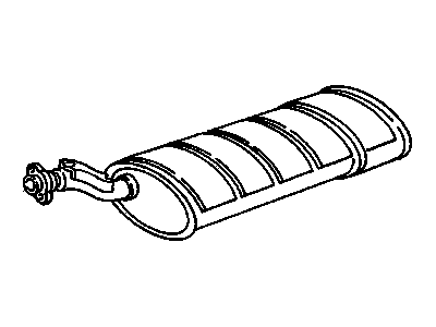 GM 12541067 Exhaust Pipe (Includes Muffler)