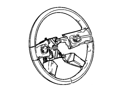 2005 Chevrolet SSR Steering Wheel - 15162293