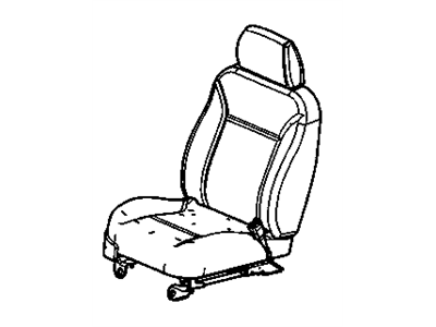 GM 15142134 Seat Assembly, Pass *Pewter