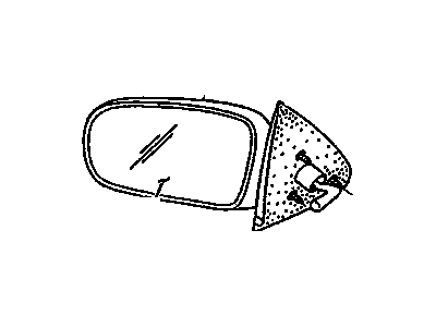 GM 88892499 Mirror Assembly,Outside Rear View, Left (Manual)