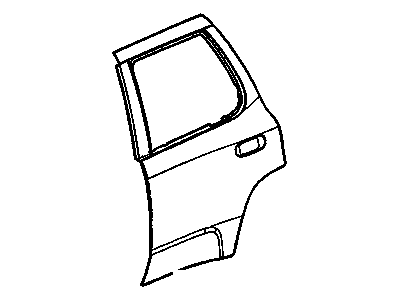 GM 15083446 Panel, Rear Side Door Outer *Marked Print