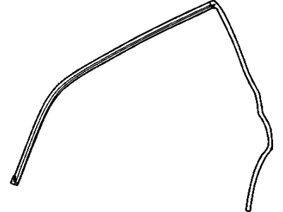 GM 20787331 Weatherstrip Assembly, Front & Rear Side Door Upper Auxiliary