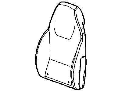 GM 15810933 Cover, Rear Seat Back Cushion *Neutral L