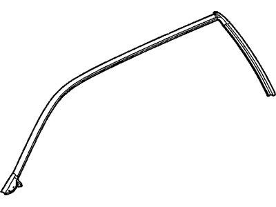 GM 15131623 Weatherstrip Assembly, Front & Rear Side Door Upper Auxiliary