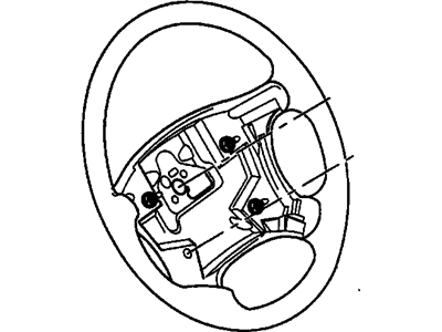1998 Oldsmobile 88 Steering Wheel - 16757281