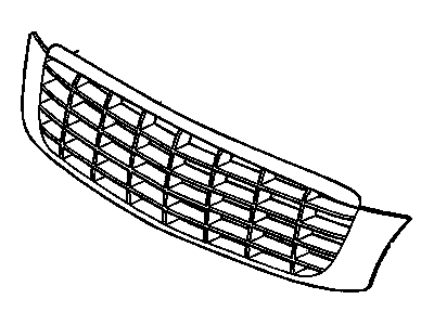 GM 89025060 Grille Asm,Radiator * As Molded And Assemblie*Less Prime