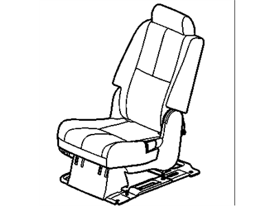 GM 15891388 Seat Assembly, Rear *Ebony