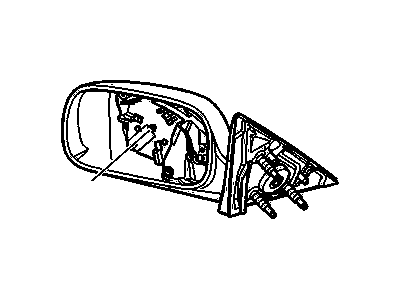 GM 25884220 Mirror Assembly, Outside Rear View *Service Primer