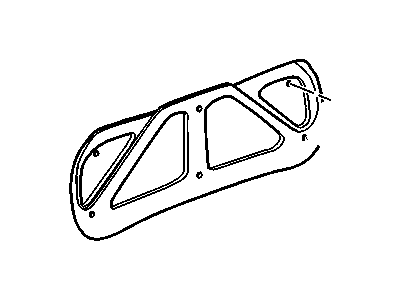 GM 15246598 Trim Assembly, Rear Compartment Lid Inner Panel *Block Diamond