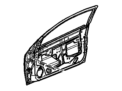 GM 25830152 Door Assembly, Front Side