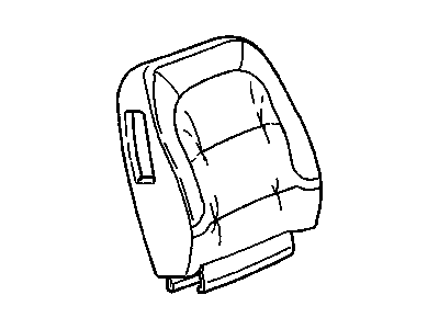 GM 88955013 Cover Asm,Passenger Seat Back Cushion *Oak
