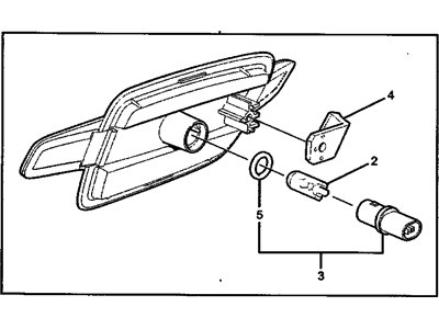 GM 92420919 Lamp,Front Side Turn Signal