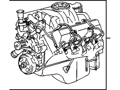 GM 12491354 Engine Assembly,Gasoline 7.4L/454 (Goodwrench Remanufacture, B)