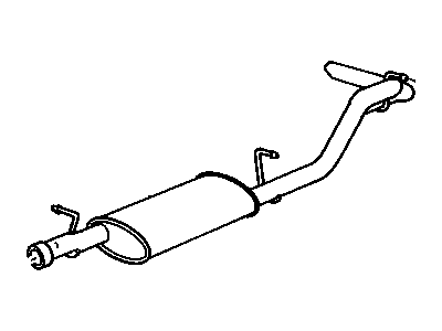 GM 15671561 Exhaust Muffler Assembly (W/ Exhaust Pipe