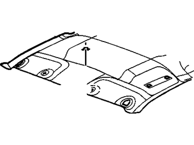 GM 19148830 Panel Asm,Headlining Trim *Opel Gear*Gray