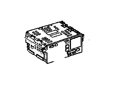 GM 16259781 Radio Assembly, Amplitude Modulation/Frequency Modulation Stereo & Clock & Tape Player