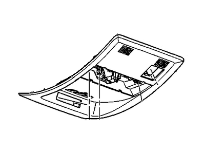 GM 25807277 Console Assembly, Roof *Cashmere