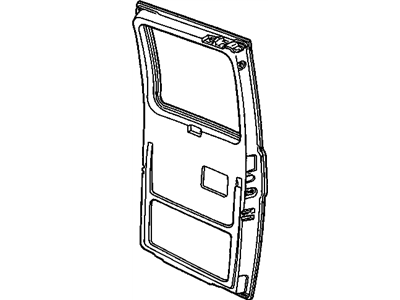 GM 15963206 Door Assembly, Rear *Marked Print