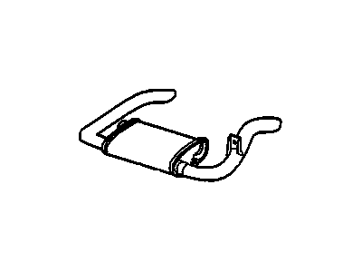 GM 10113097 Exhaust Muffler Assembly (W/Tail Pipe)
