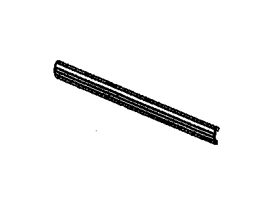 GM 15045280 Molding Assembly, Front Side Door Lower (Grained) *Black & Chro
