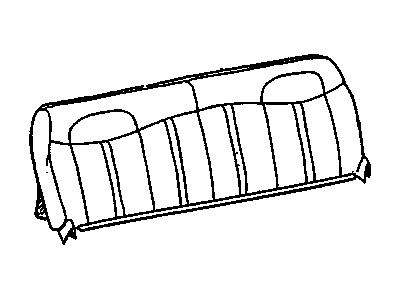 GM 12471031 COVER, Seat Back Cushion