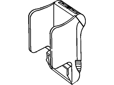 GM 12533252 DUCT, Front Seat Arm Rest