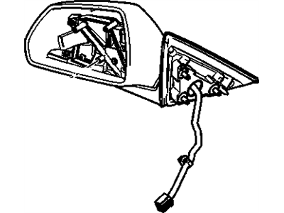 GM 25828077 Mirror Assembly, Outside Rear View *Service Primer