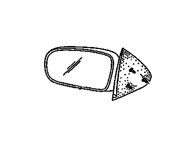 GM 22676403 Mirror Assembly,Outside Rear View, Lh Remote