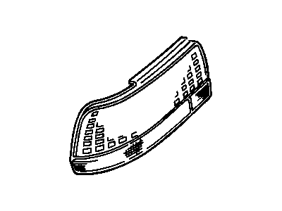GM 16525248 Lens,Tail Lamp Outer