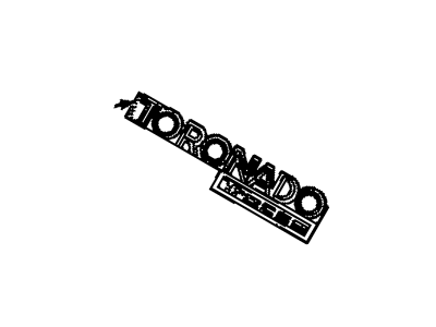 GM 20703197 Plate Assembly, Name C/Lid Outer Panel " Toronado Trofeo" Source: P
