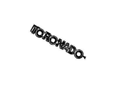 GM 20675558 Plate Assembly, Name Front Door Outer Panel "Toronado" Source: P