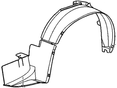 GM 15214874 Liner Assembly, Front Wheelhouse
