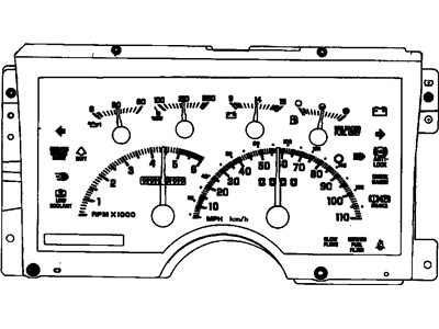 Chevrolet K1500 Instrument Cluster - 16155115