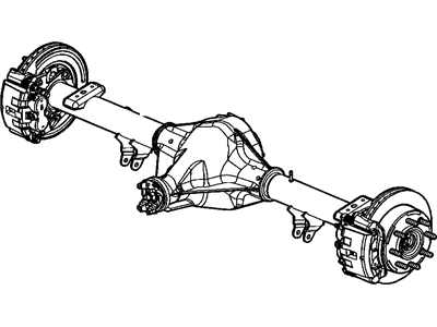 GM 25937408 Axle Assembly, Rear (3.73 Ratio)