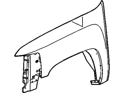 GM 22977473 Fender Assembly, Front (Lh)