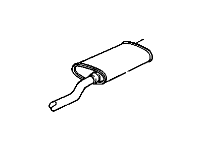 GM 10178652 Exhaust Muffler Assembly (W/Exhaust Pipe)