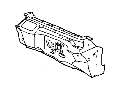 GM 25671858 BARRIER, Shroud and Dash and Vent Duct Panel