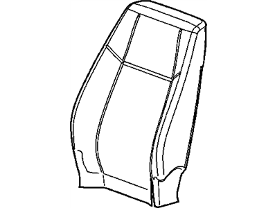 GM 25800030 COVER, Front Seat Back and Back of Back
