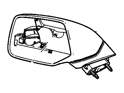 GM 92245993 Mirror Assembly, Outside Rear View *Service Primer