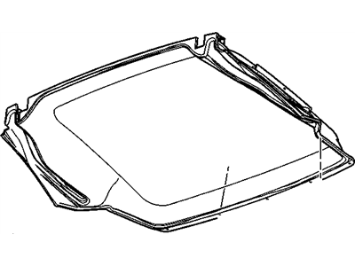 GM 19180387 Panel Asm,Folding Top Headlining Trim (Export)(Light*Cashmere