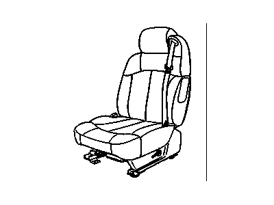 GM 19127079 Seat Asm,Driver (W/ Belt) *Pewter